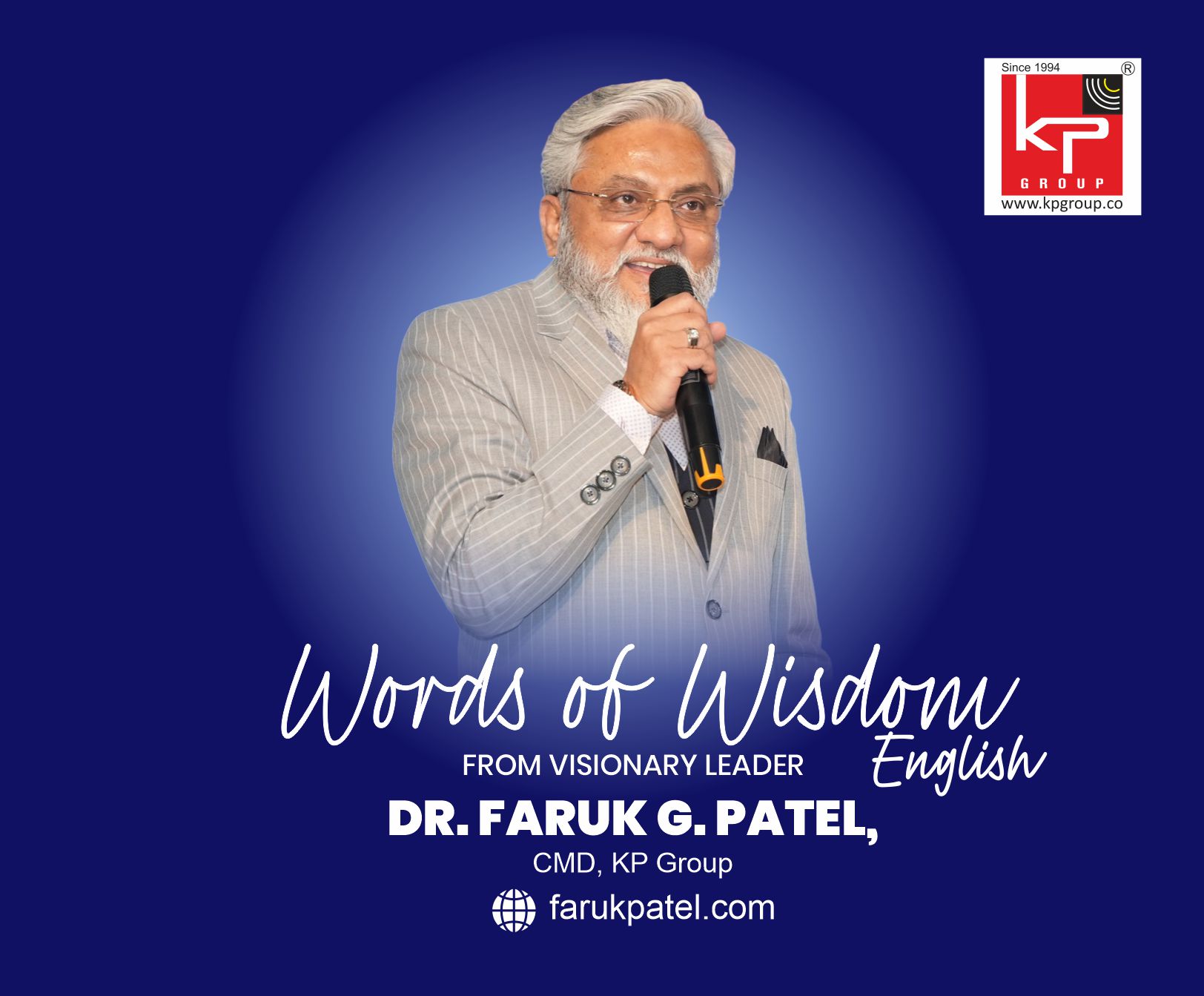 Message from Dr. Faruk G. Patel
